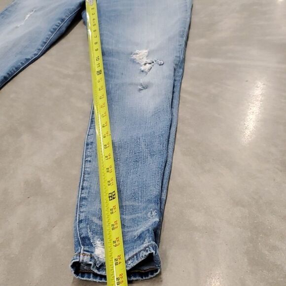 28 MADEWELL Distressed 9" High Rise Skinny Jeans - Picture 4 of 15